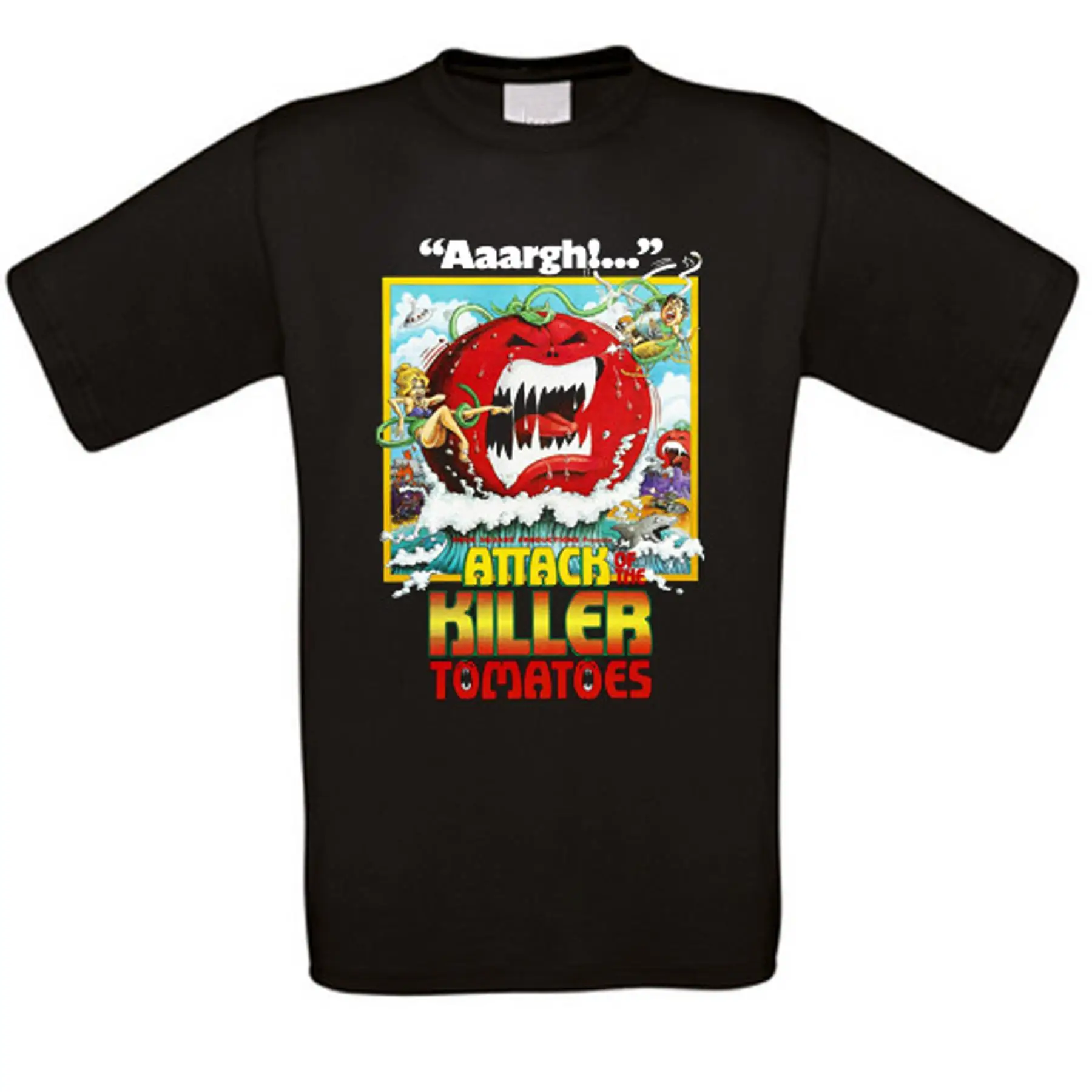 

Атака Asesino Tomates Angriff El Killertomaten Horror Culto Camiseta Neu