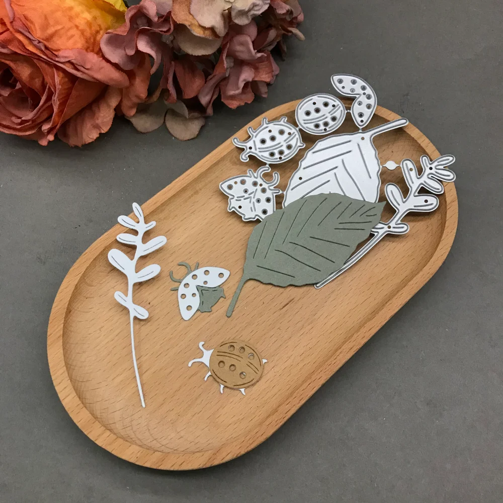 1pcs metal cutting dies cut die mold leaves insects decoration Scrapbook paper craft blade punch stencils dies