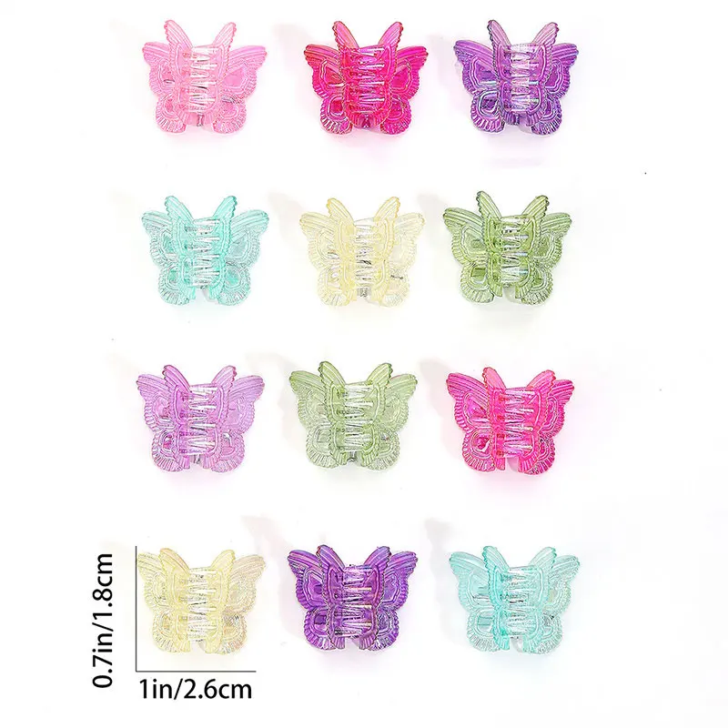 30pcs Mini Hair Claw Clips Kawaii Butterfly Hair Clamp Women Sweet Crab Hairpins Barrettes Girls Headwear Hair Styling Tools