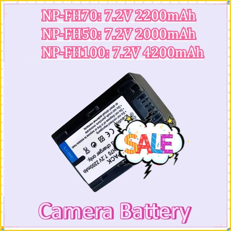 

For Sony NP-FH30 NP-FH40 NP-FH50 NP-FH70 NP-FH100 DSC-HX1 HX100V HX200 HX200V DSLR-A230 A290 A330 New Camera Battery