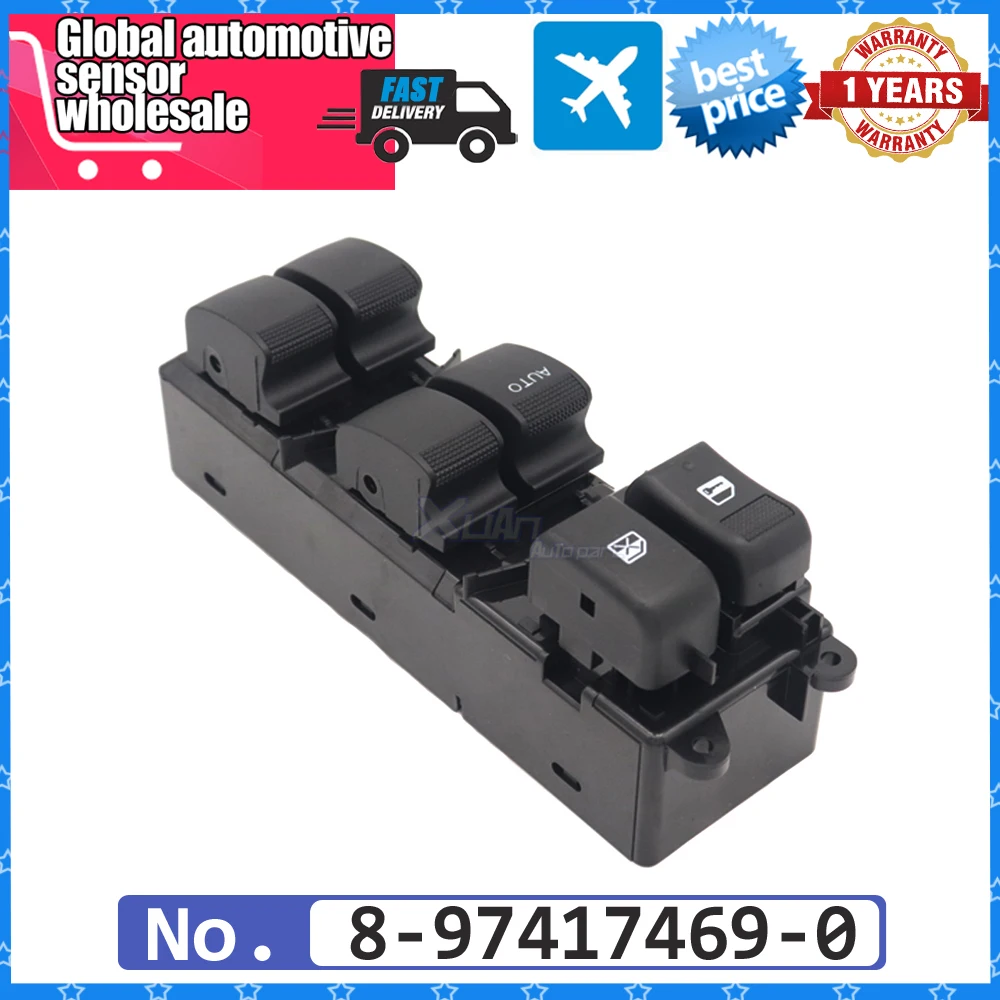

CAR Left LHD 8-97417469-0 Electric Master Power Window Control Switch Lifter Button For Isuzu D-MAX Pickup 2012-2019 8974174690