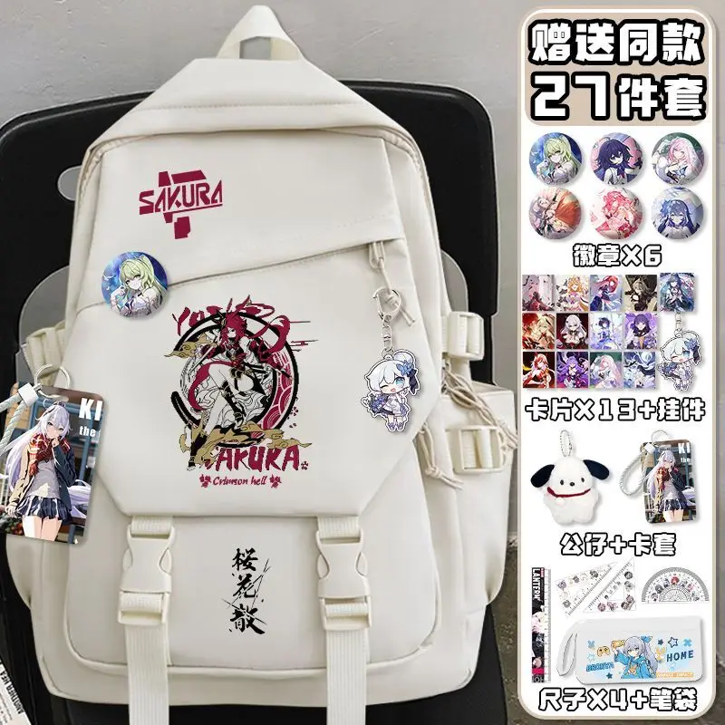 Honkai Impact 3Rd Game Yae Sakura Chiana Anime Merchandise High Middle Elementary School Student Backpack Anime