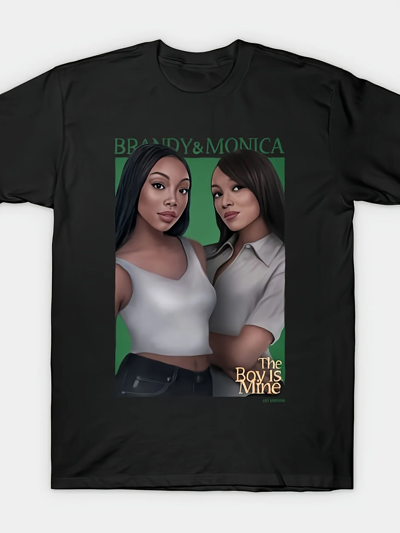 Brandy & Monica 'ROW THE MINE' T-shirt en coton pour hommes d'inspiration vintage – Col rond confortable, manches courtes avec TV emblématique