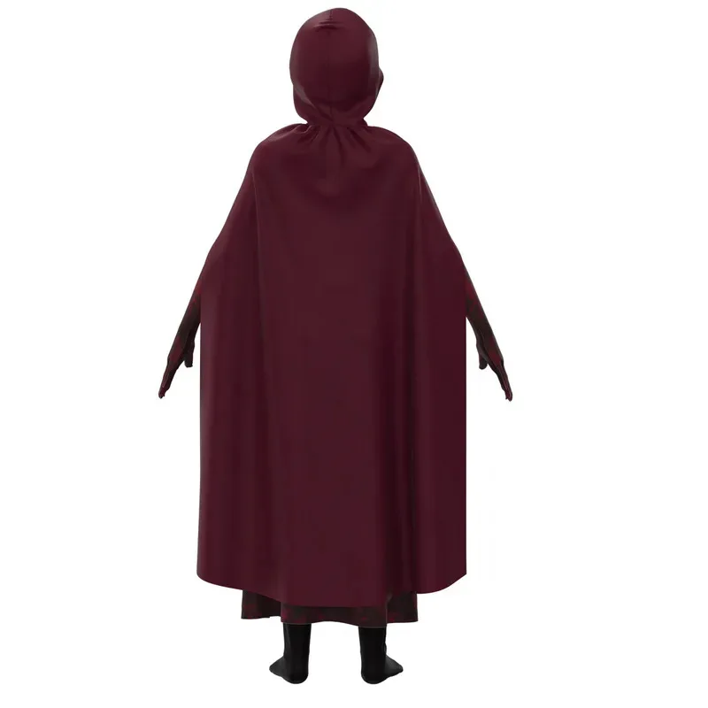 Sky06 Wanda Maximoff Cosplay Multiversum Van Madness Scarlet Witch Kostuum Jumpsuit Kroon Hoofddeksel Mantel Cape Volledige Set Endg66liU &