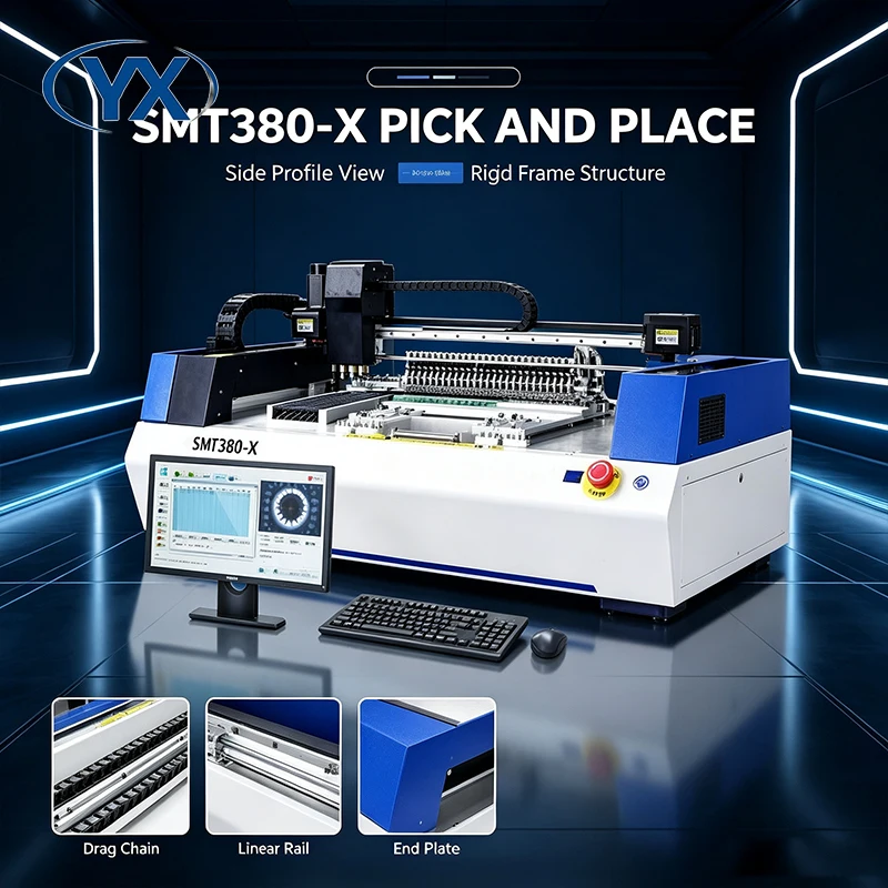 Stock in USA Desktop PNP Machine SMT380-X with High Quality for the Bulk SMT Surface Pick and Place Operation System
