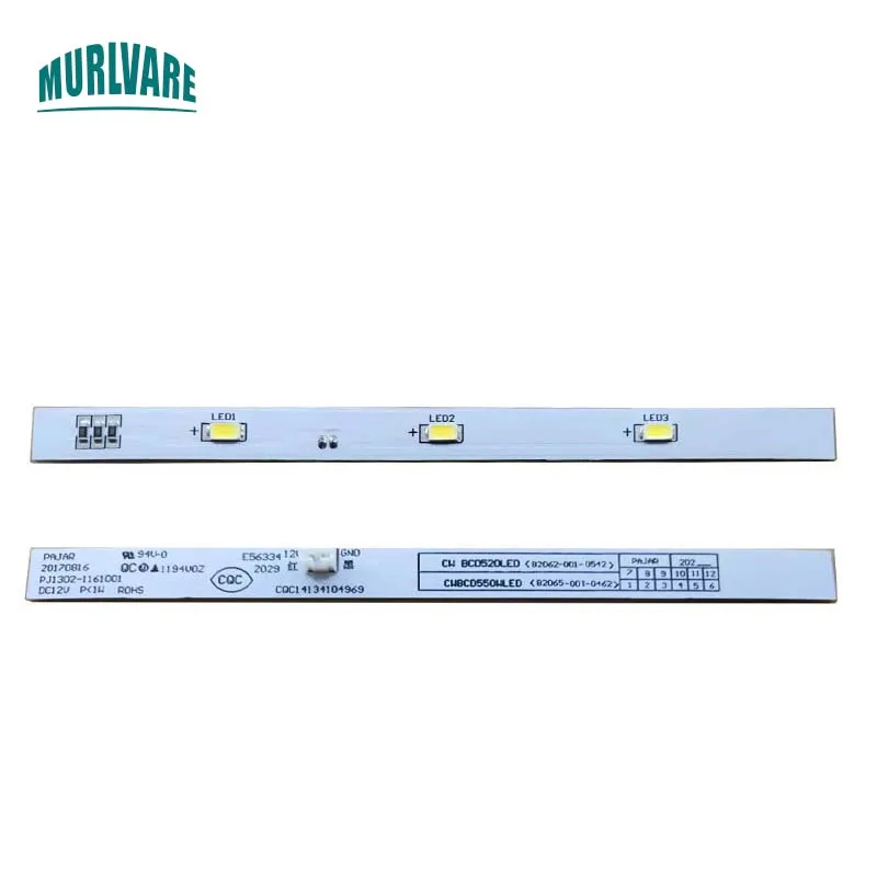 12V 3 Lamps CQC14134104969 Refrigerator Refrigeration Lighting LED Strip for Skyworth BCD-469 VIOMI 483L Refrigerator