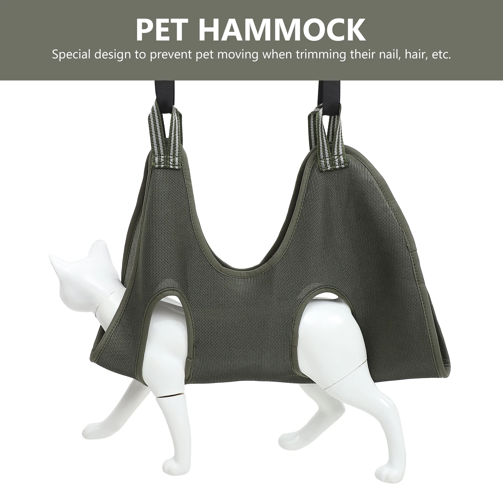 

Pet Grooming Hammock for Nail Trimming Tools Cat Dog M Size R om Color Green Set Practical Convenience Pet Nail File