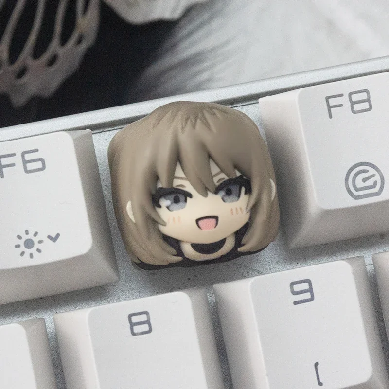 

GIRLS BAND CRY Theme Cute Keycap Resin Layered Drip Gel Fit 60%-108% Peripheral Art Keycaps for Mechanical Keyboard Accessories