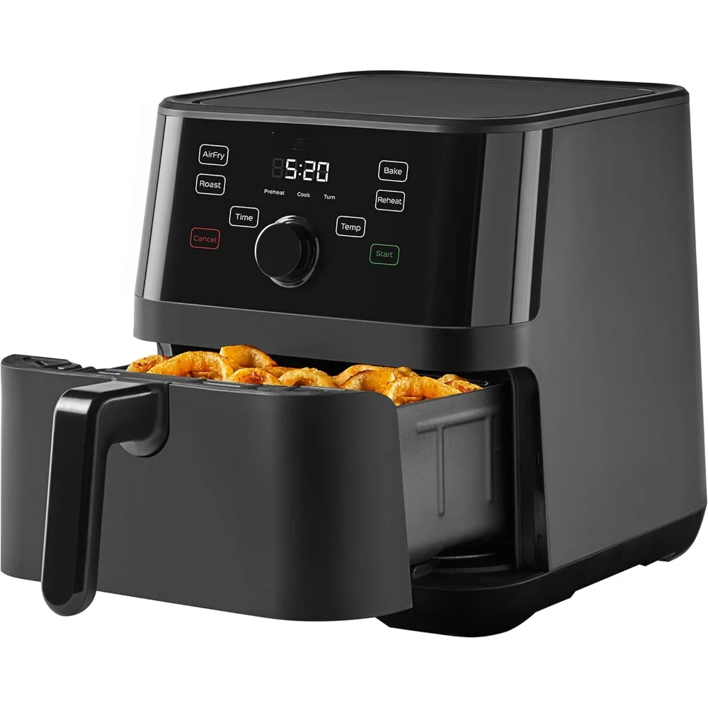 HAOYUNMA-Fritadeira a ar, funções 4 em 1, torradas assadas, reaquecer, assar para refeições rápidas e fáceis, 100 + no aplicativo, 6QT XL