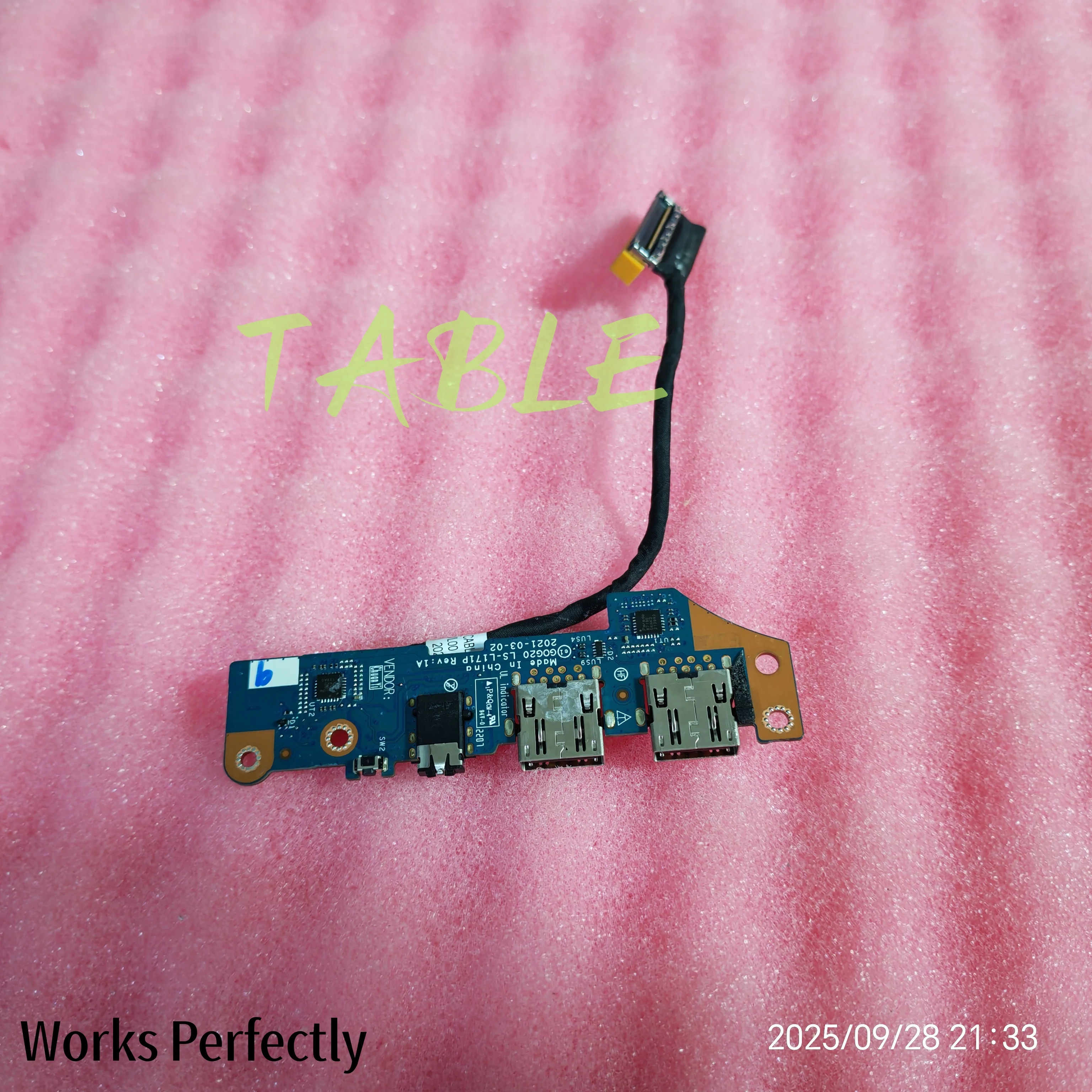 

5C50S25225 LS-L171P GENUINE FOR LENOVO IdeaPad Gaming 3-15ach 6 GOG20 Audio USB POWER BUTTON Board and cable