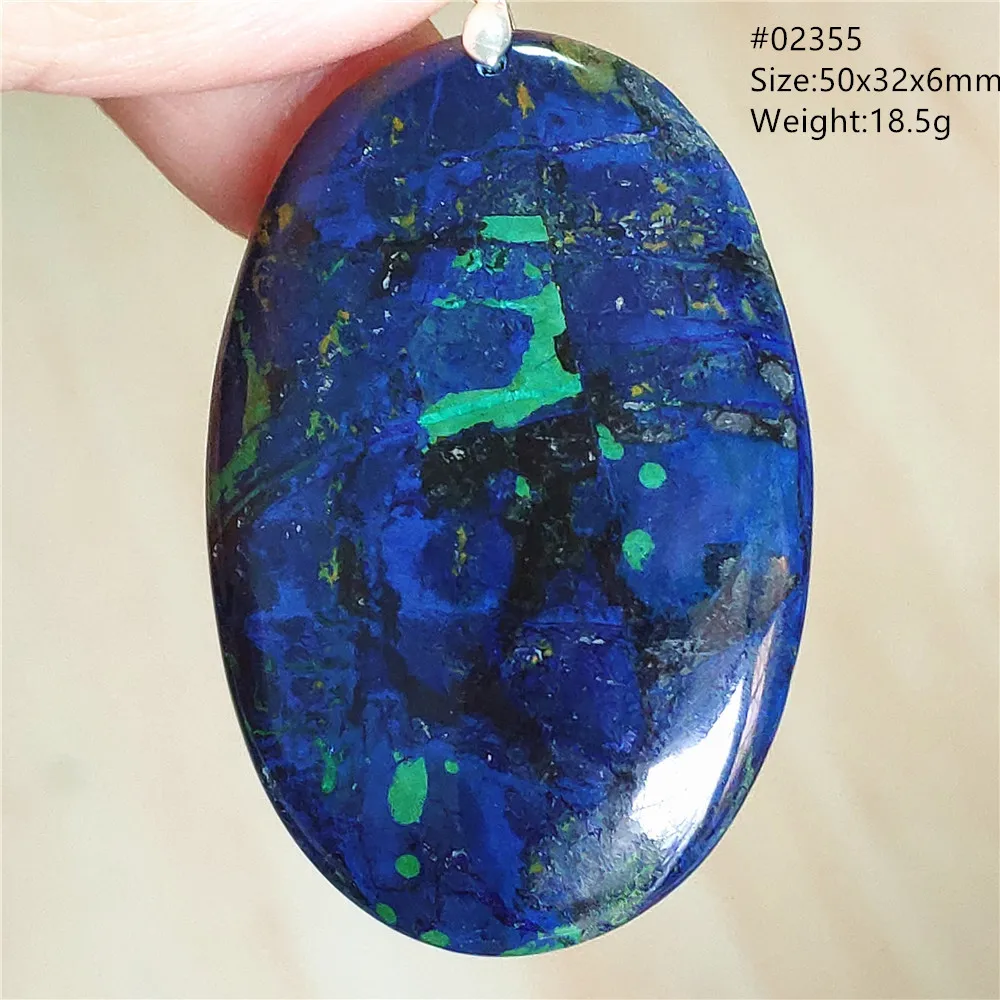 Genuine Natural Malachite Azurite Lapis Lazuli Pendant Necklace Green Blue Azurite Power Women Men Water Drop Jewelry AAAAAA