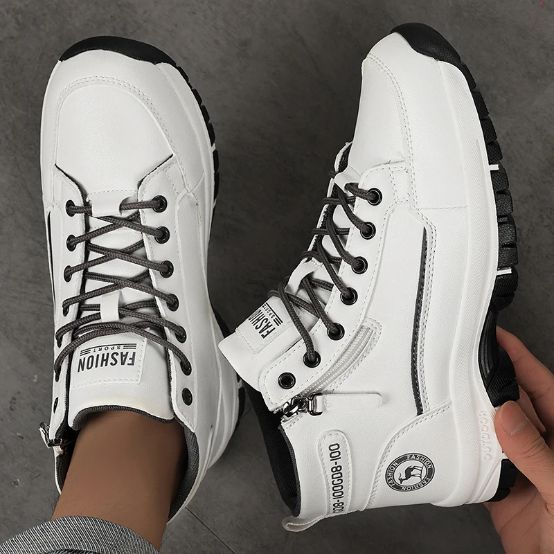 Streetwear Zipper - 2026 New Men Fashion High Top