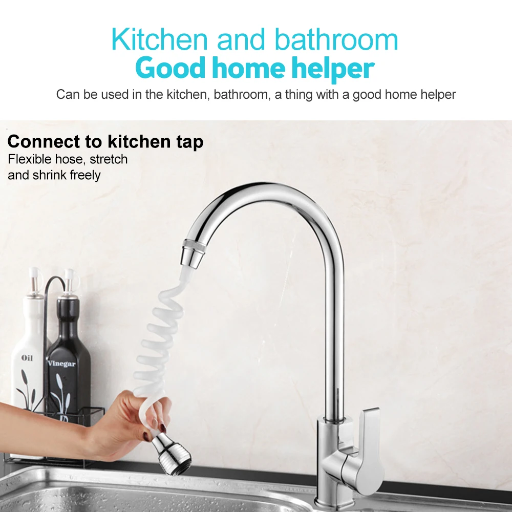1.5m Linea telefonica Stile Molla Flessibile Tubo Doccia Acqua Idraulica Toilette Bidet Pistola A Spruzzatore Collegare Tubo Accessori Bagno