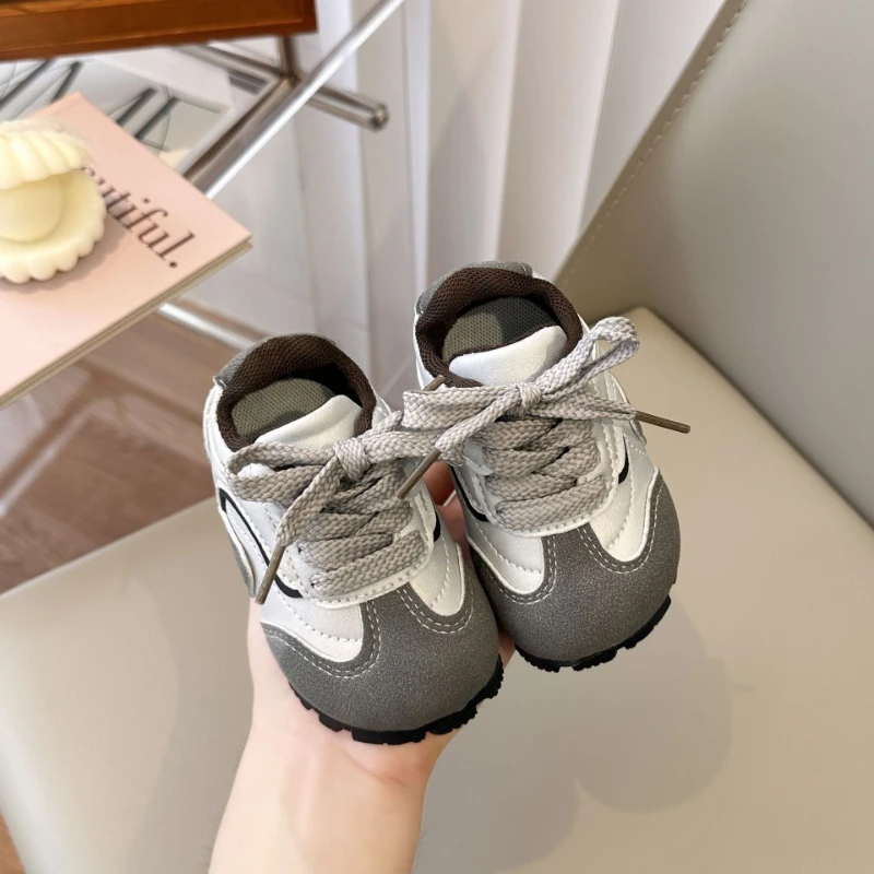 2026Spring New Kids Sneakers Comfort Non Slip Girls Casual Shoes Retro Versatile Boys Shoe Lightwe Breathable Baby First Walkers