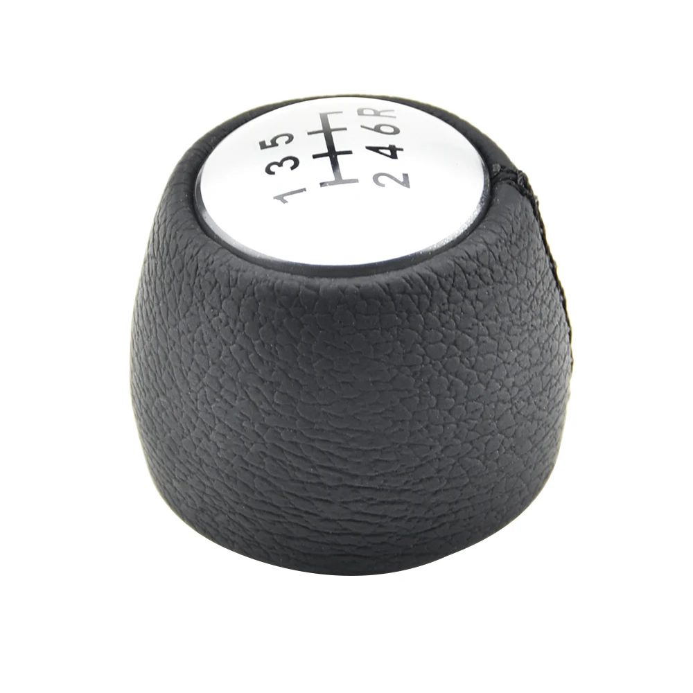 Compatible with Alfa Romeo 147 156 GT 5 Speed Black Glossy Plate ABS Plastic Handle Manual Gear Lever Knob