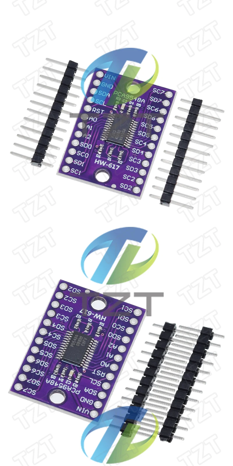 TZT 1/3PCS TCA9548A 1-zu-8 8-Wege I2C 8-Kanal Mehrkanal-Erweiterungsplatine IIC-Modul Entwicklungsboard 9548 für Arduino – Detail 4