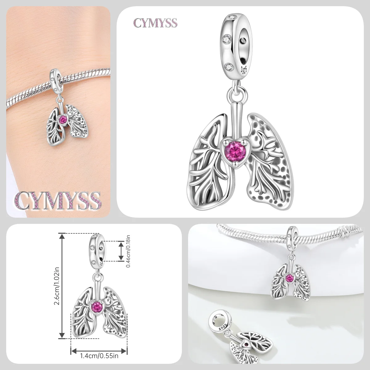 925 Sterling Silber Niedlicher Kuckucksuhr-Charm Kürbis-Perlen DIY Halloween Anhänger Schmuck Geschenke für Frauen & Mädchen Halloween-Party – Detail 13