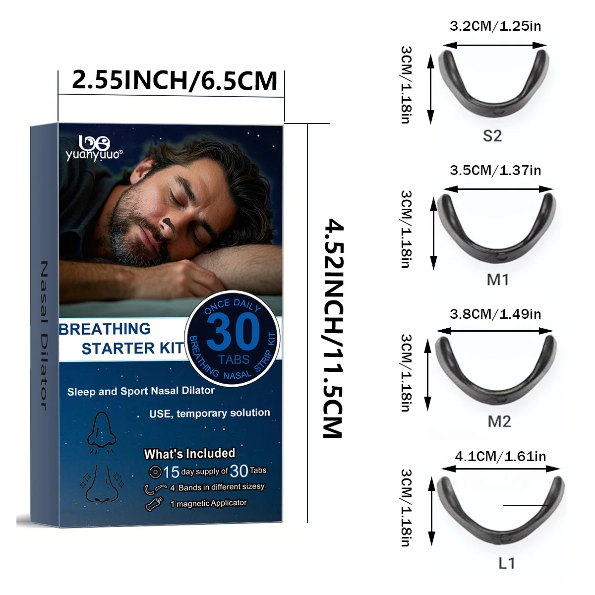 شريط اللياقة البدنية المغناطيسي للأنف |   تصميم مضاد للعرق |   الدعم المادي |   ملحقات التمرين/الاستخدام اليومي. ممارسة/استخدام النوم.