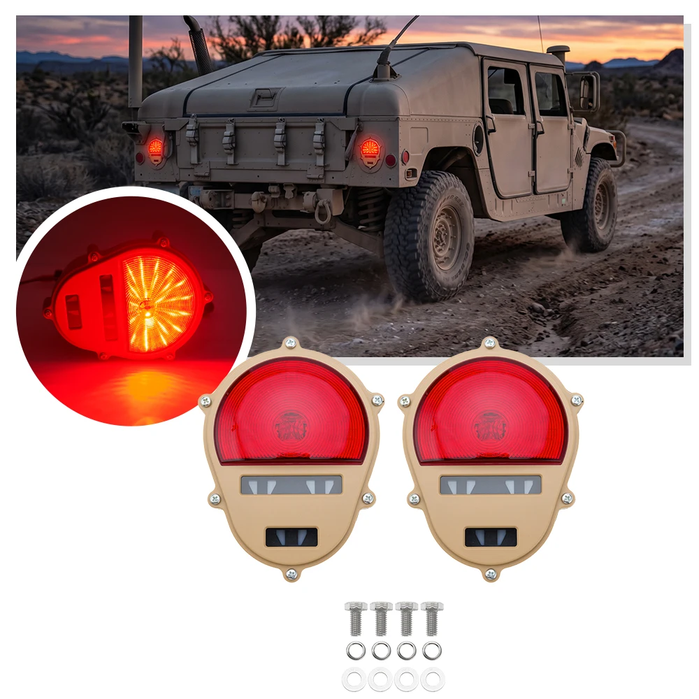 2PCS 24V LED Dialight LED Tail Light Assy HMMWV PN 12422958 NSN for M Series HMMWV Ton M35 M809 brake light
