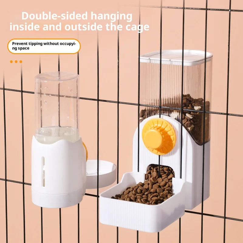 Automatic Hanging Cat Cage Water Dispenser & Feeder Large Capacity Leak-Proof Design Pet Watering System Pet Supplies view 2