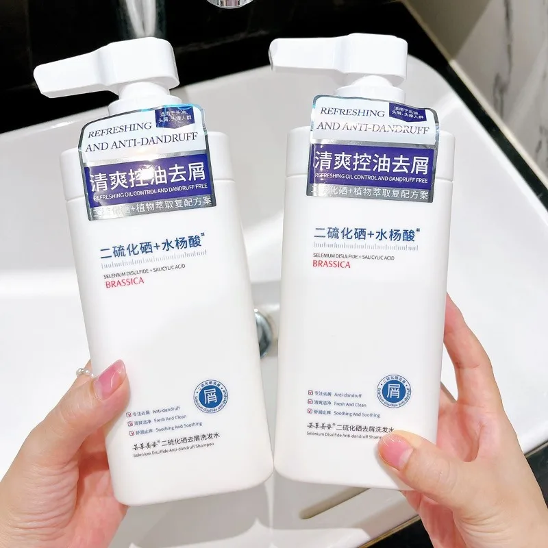 Medicated Anti Dandruff Shampoo Selenium Sulfide 2.5% Oil Control Volumizing Scalp Flake Remover Itchy Scalp Relief Deep Clean