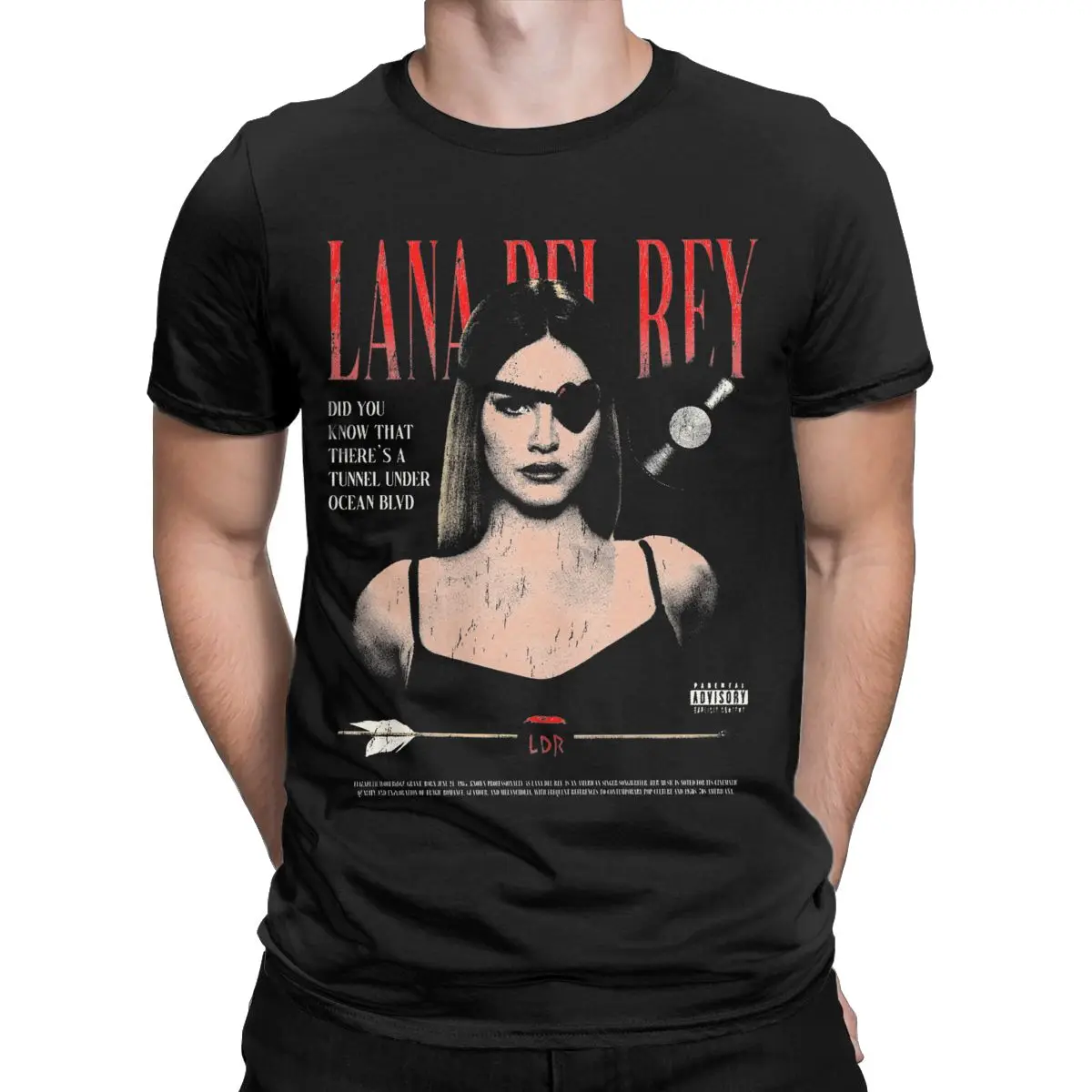 Men's Lana Del Rey T Shirts Cotton Tops Vintage Short Sleeve Round Collar Tee Shirt Party T-Shirt