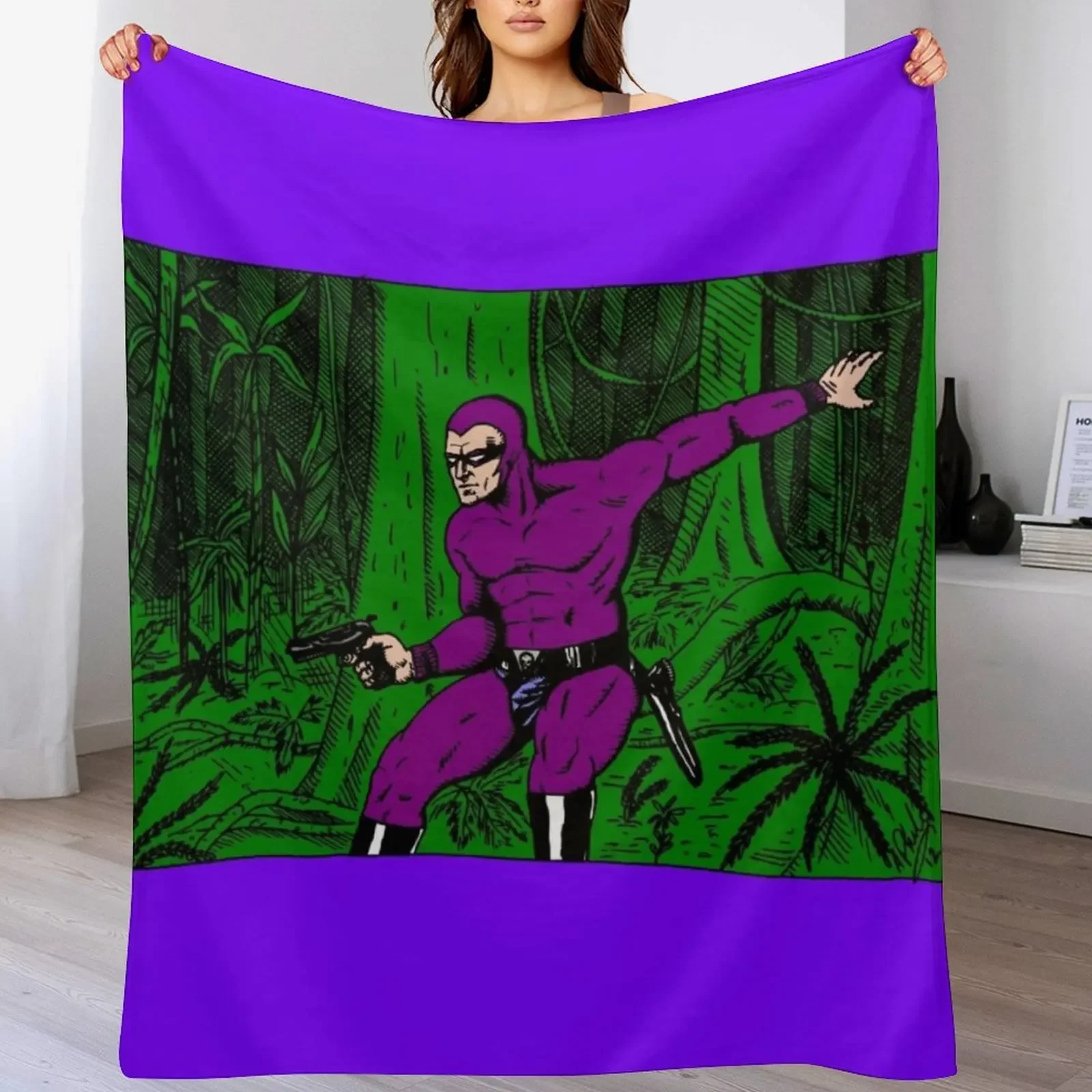 

The Phantom (jungle) Throw Blanket For Decorative Sofa Luxury St Quilt Sofa Throw Blankets