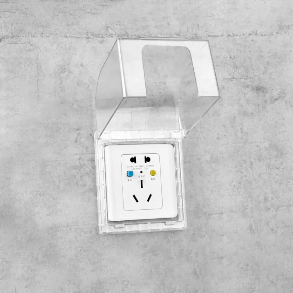 Scatola presa impermeabile antipolvere Custodia presa trasparente in plastica Protezione presa impermeabile a prova di spruzzi