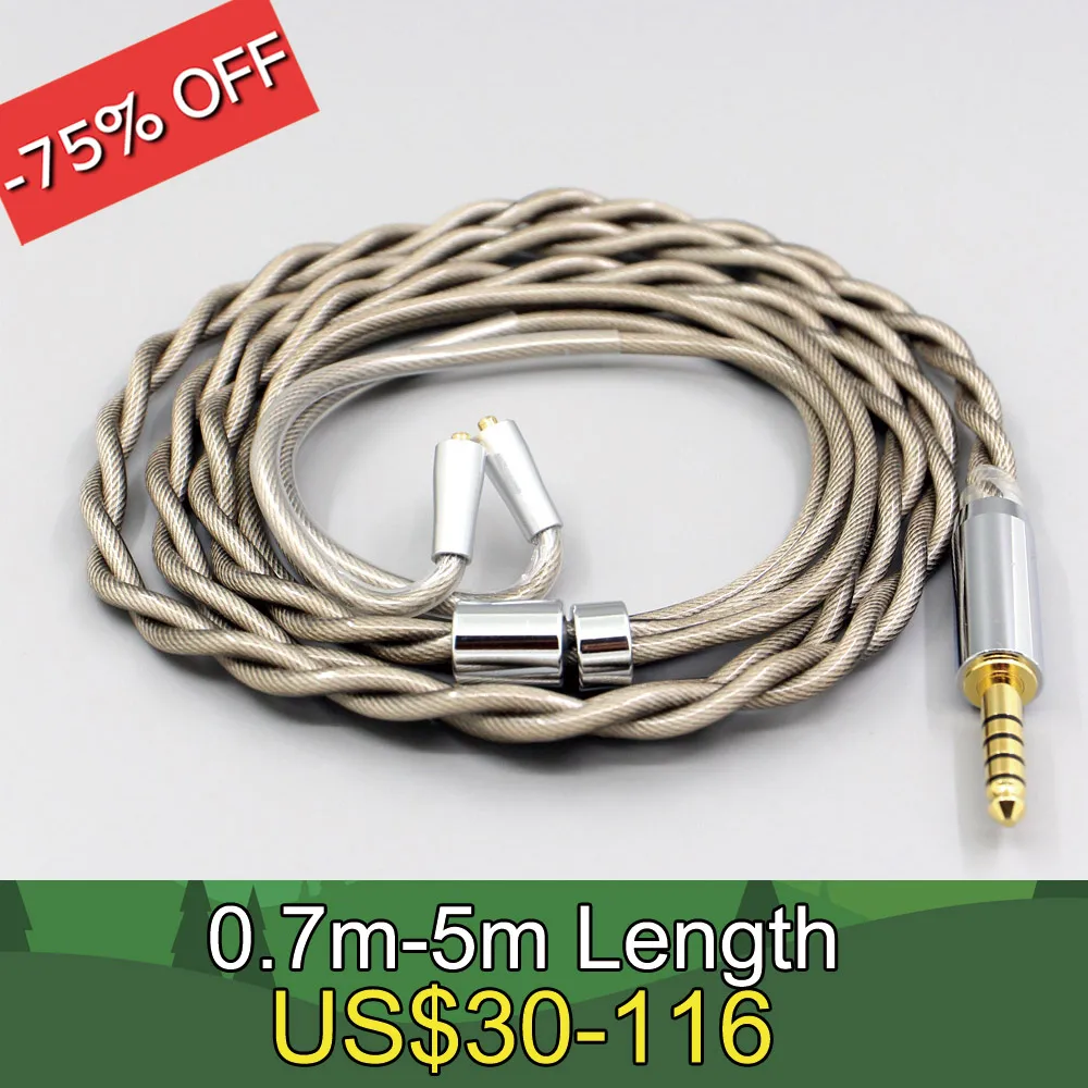 

Type6 756 core 7n Litz OCC Silver Plated Earphone Cable For W40 W50 W60 UM10 UM20 UM30 UM40 UM50 Pro LN007851