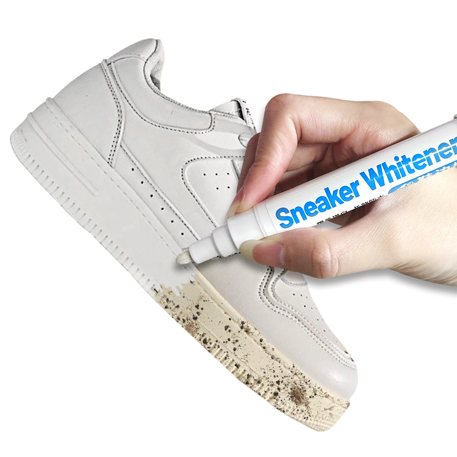 Stylo gomme dissolvant de baskets blanches, stylo de réparation Anti-oxydation jaunissant, élimination des taches et blanchiment complémentaire de couleur imperméable