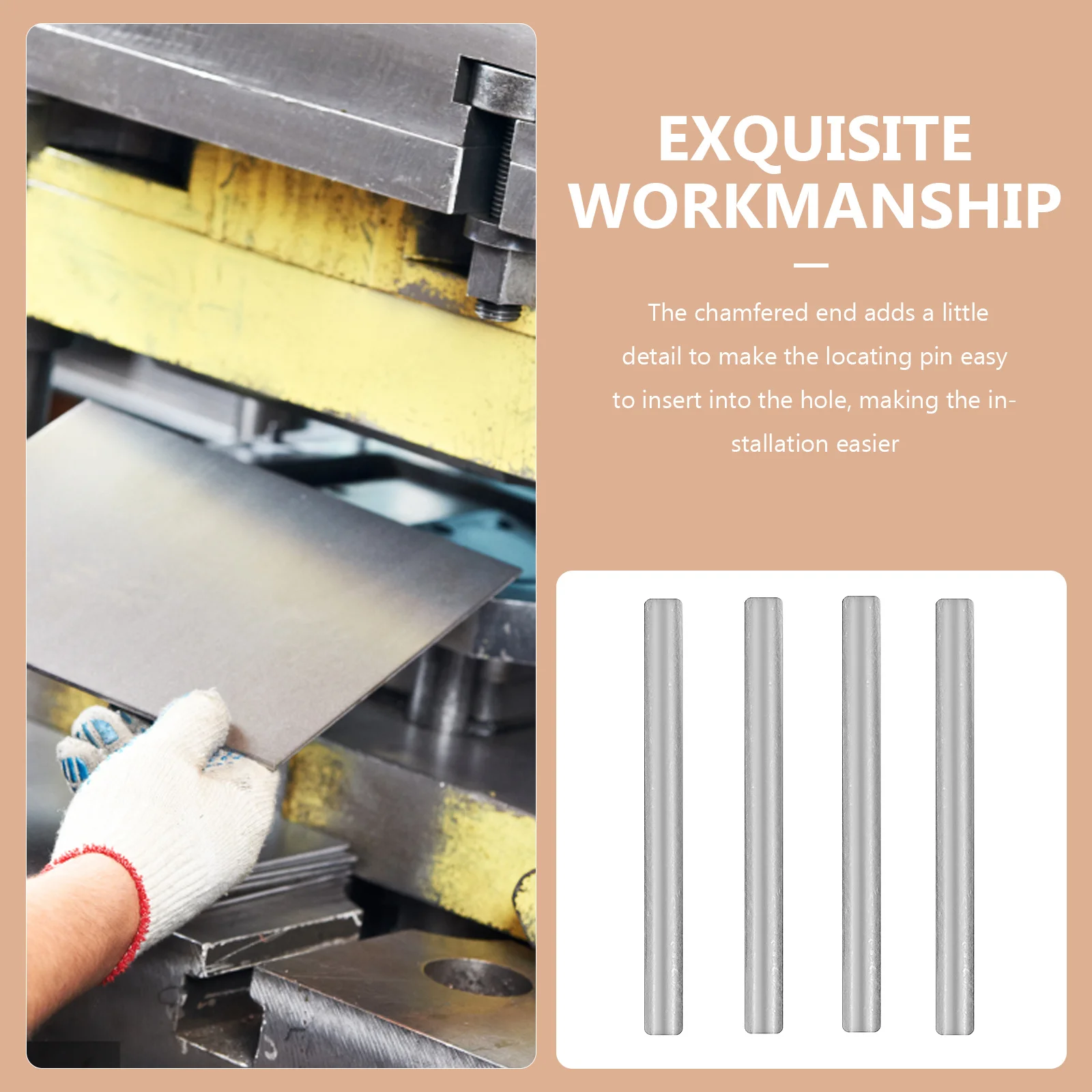 

200pcs Cylindrical Dowel Pin 22Mm Stainless Steel Shelf Support For Furniture Bunk Bed Replacement Hardware Fastener Peg