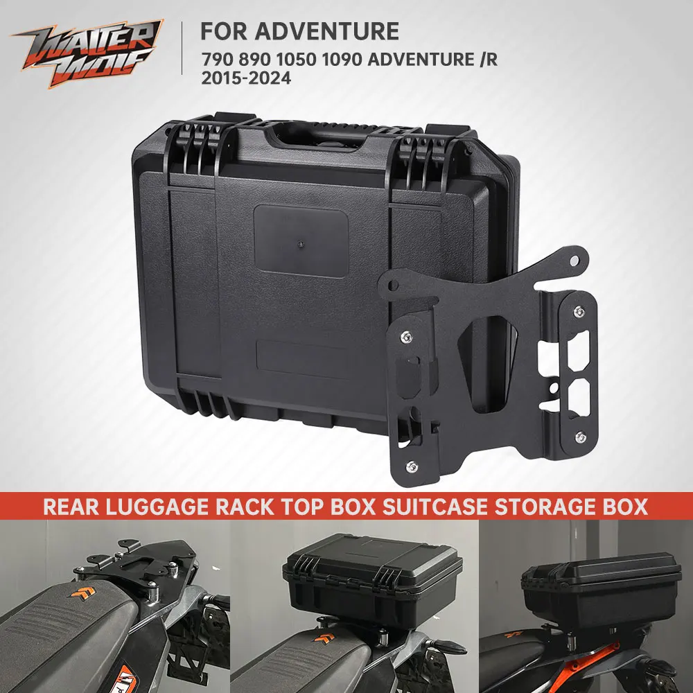 2024 ADV Tail Suitcase Hard Box Rear Storage Cargo Mount Bracket Rack For 790ADV 890ADV 790 790 1050 1090 Adventure R 2015-2023