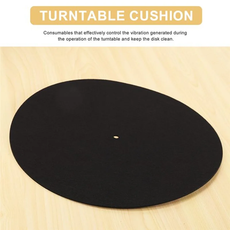 10 pièces Ultra-mince antistatique Lp vinyle platine tocadiste tapis pour phonographes plat doux tapis enregistrement Slipmat tapis