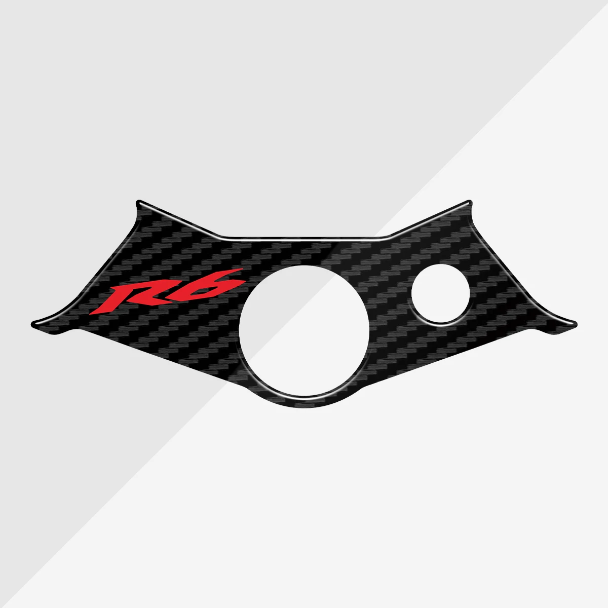 

3D Resin Motorcycle Carbon Fiber Stickers Top Triple Clamp Yoke Case for Yamaha YZF-R6 R6 R 6 2003 2004 2005