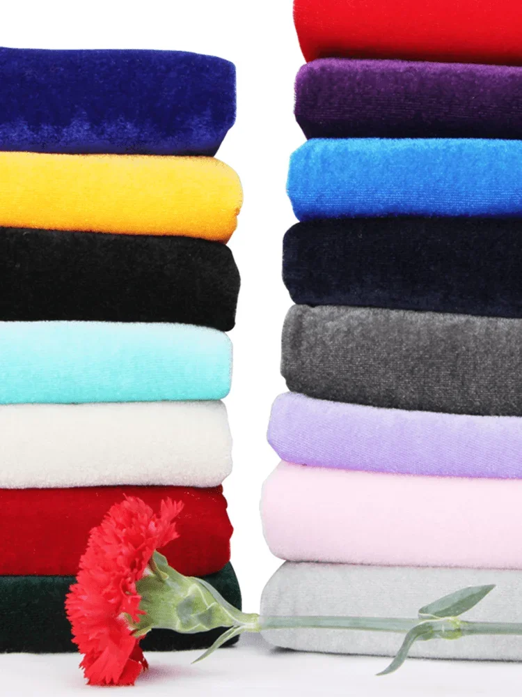 Thicken Elastic Gold Velvet Fabric Velvet Display Curtains Tablecloths Stage Decorations Chair Covers DIY Clothing Sewing Fabric