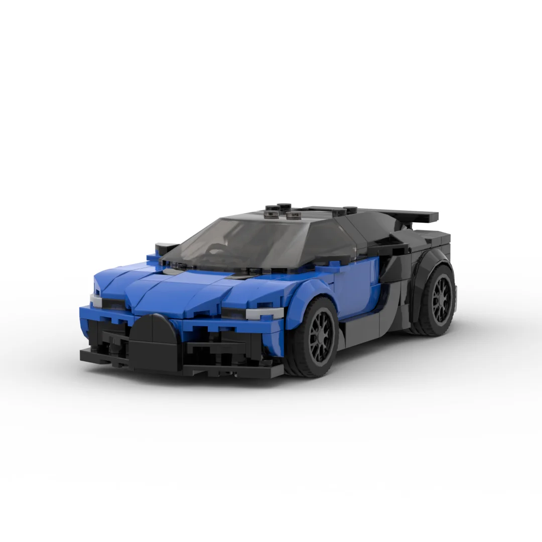 MOC Vision GT Style Racing Car 315PCS 8 Stud Wide Small Bricks Building Blocks Model Assembly Toy Gift view 5