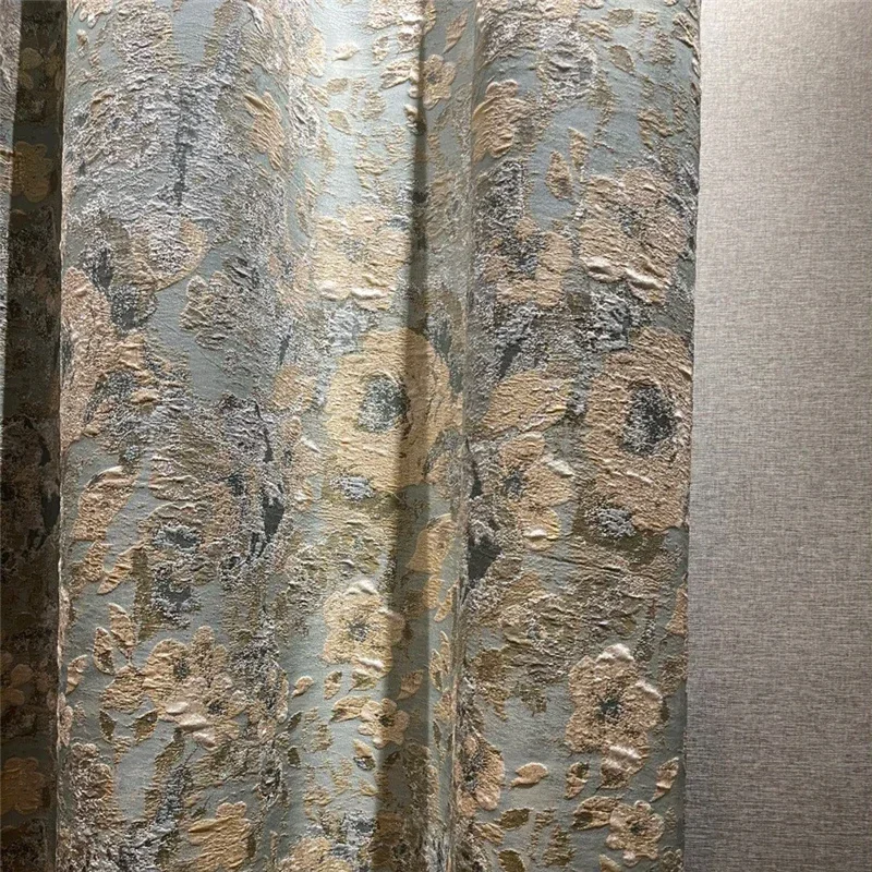 Vorhänge für Wohnzimmer, Schlafzimmer, Fenster, hochwertige, individuelle Küchenvorhänge, europäische Top-3D-geprägte Stereo-Jacquard-Verdunkelung – Detail 3