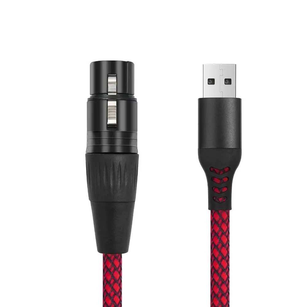 

Canon Plug USB Microphone Cable Male To Female Multifunction Mic Link Converter Cable Built-in Decoding Chip Corrosion-Resistant