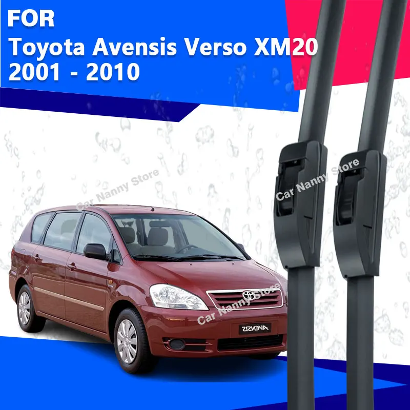

Front Windshield Windscreen Blades for Toyota Avensis Verso XM20 2001 - 2010 Car Wipers Rubber Strip Wiper Soft Rubber 2002 2003