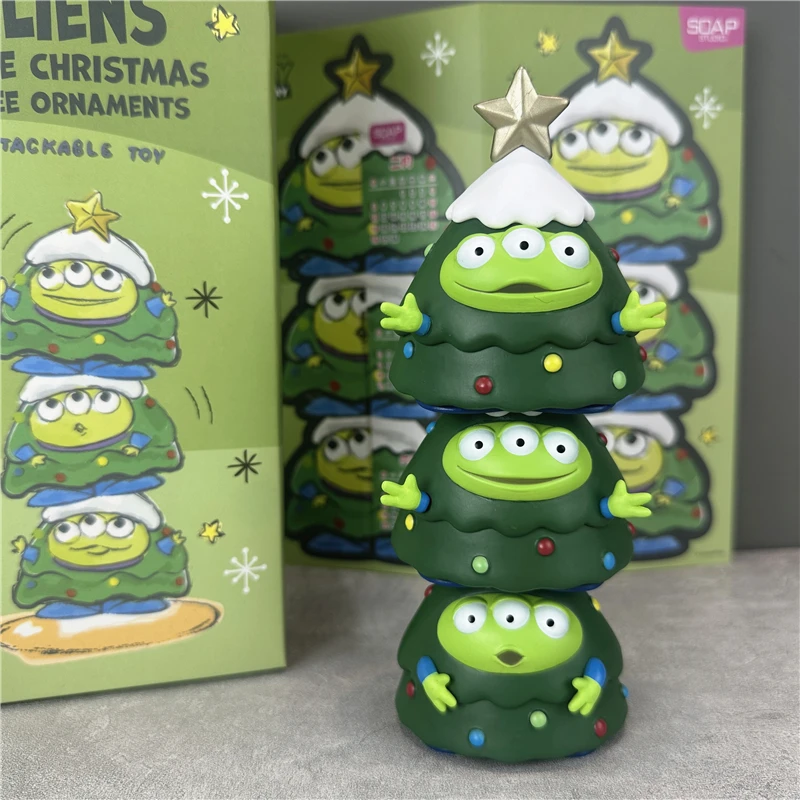 

2025 best seller 3pcs/Set Toys Story Aliens Christmas Tree Ornaments Cute Decoration Action Figure Toys Christmas gift