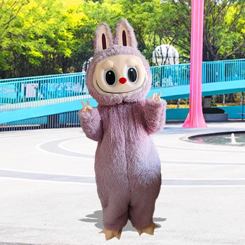 

New Adult Hot Sale Cute Labubu Mascot Costume Christmas Fancy Dress Halloween Mascot Costume Free Ship