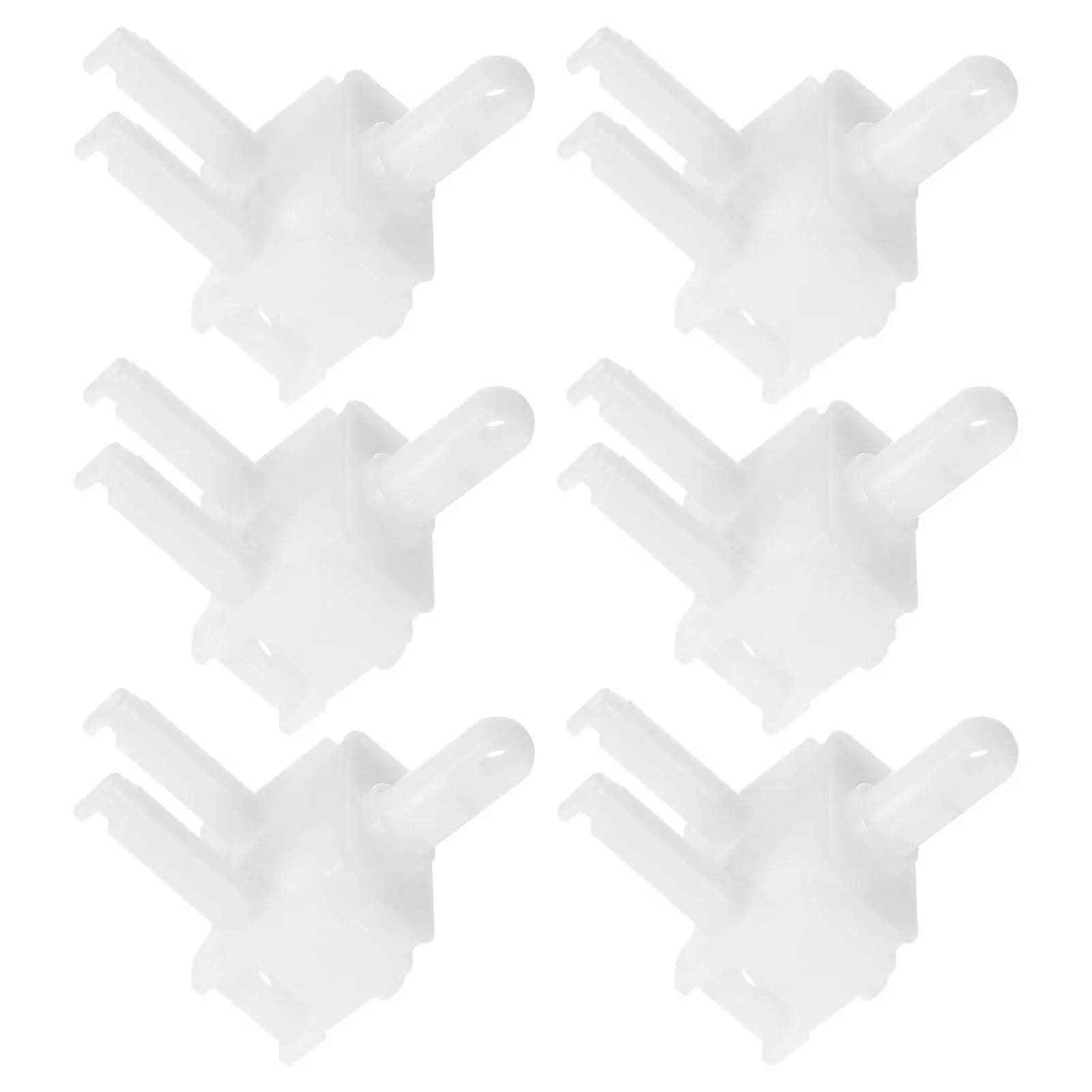 6개 세트 수직 블라인드 완드 컨트롤 교체용 세련된 디자인 향상된 인테리어 스타일 가정 사무실용 화이트 창문 블라인드 브래킷