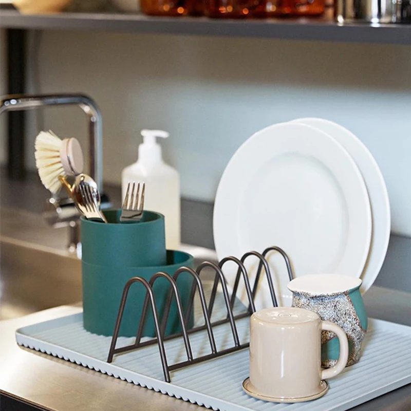 Kitchen tableware drain storage rack, tray, rack