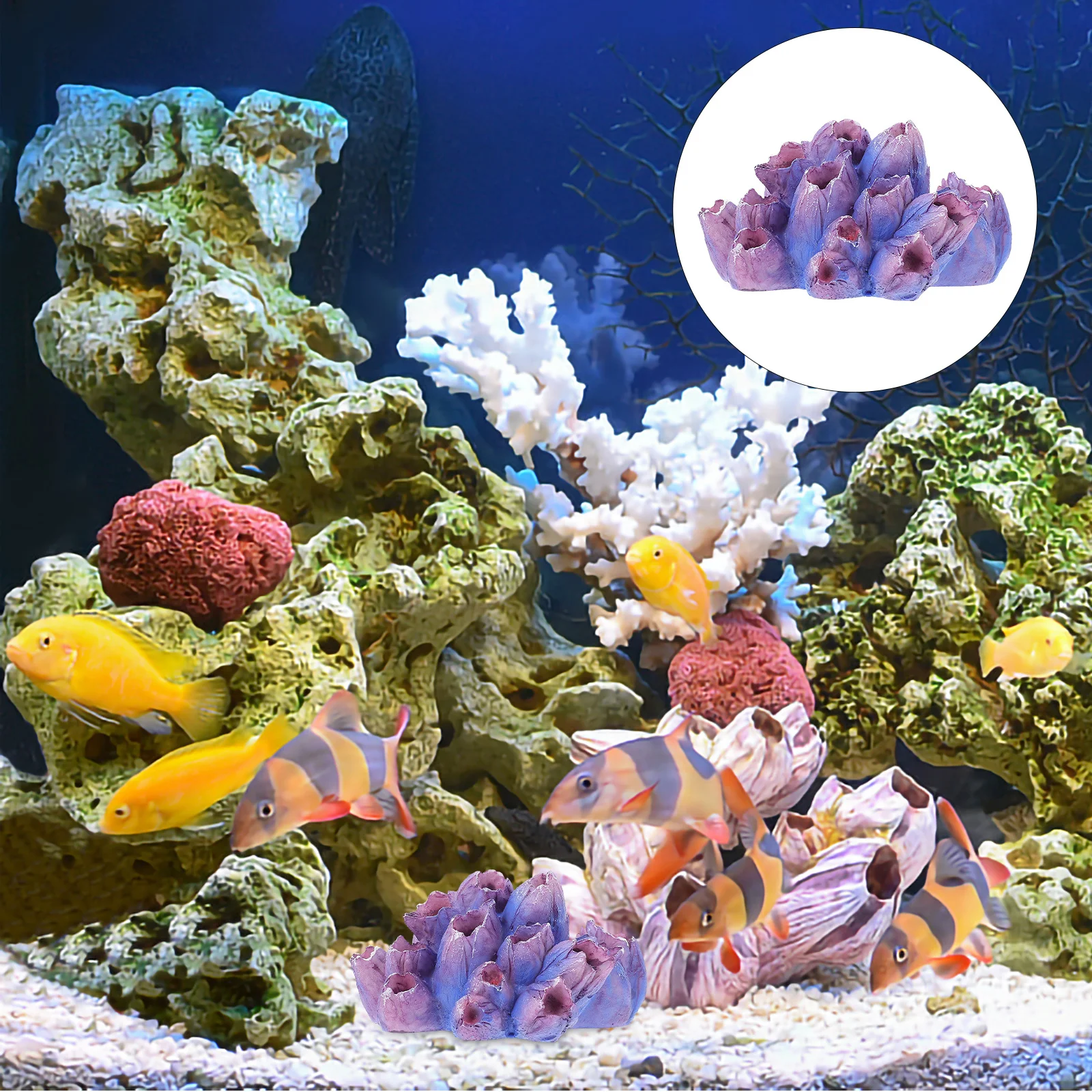 

Fish Tank Landscape Coral Lifelike Realistic Resin Coral Ornament Aquarium Decoration Fish Tank DIY Decor Aquarium Ornament