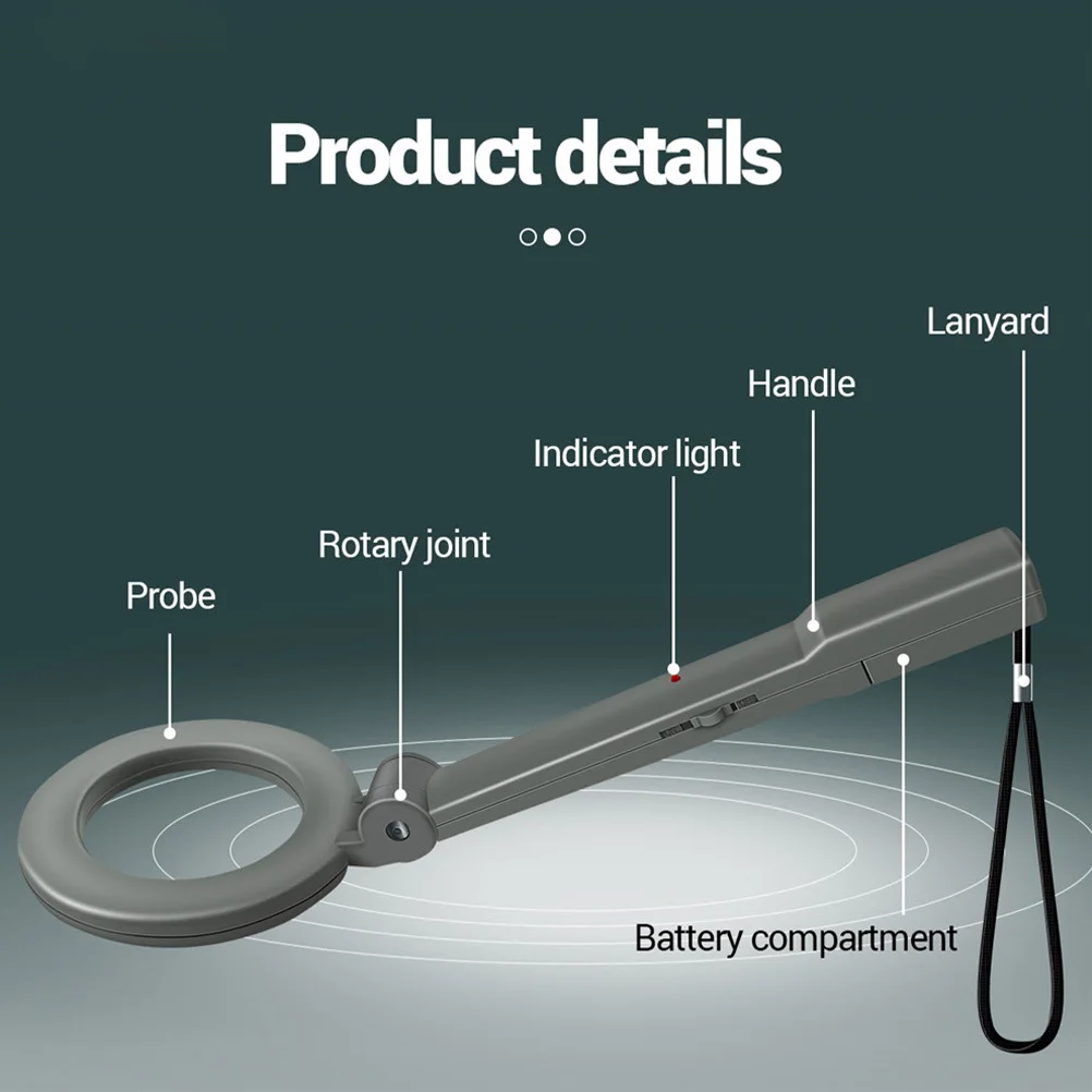 Handheld metalen ingebouwde spoel Automatisch detectiebereikalarm voor beveiliging Metaal voor volwassenen Beveiliging