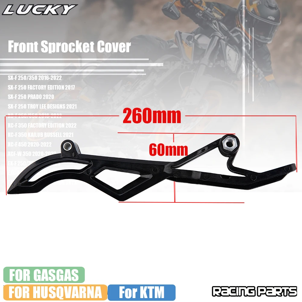 Motorcycle Front Sprocket Cover Guard Upper Rubber Guide Chain Protect For KTM Husqvarna SXF EXCF XCF FC FE 250 350 2020 2023