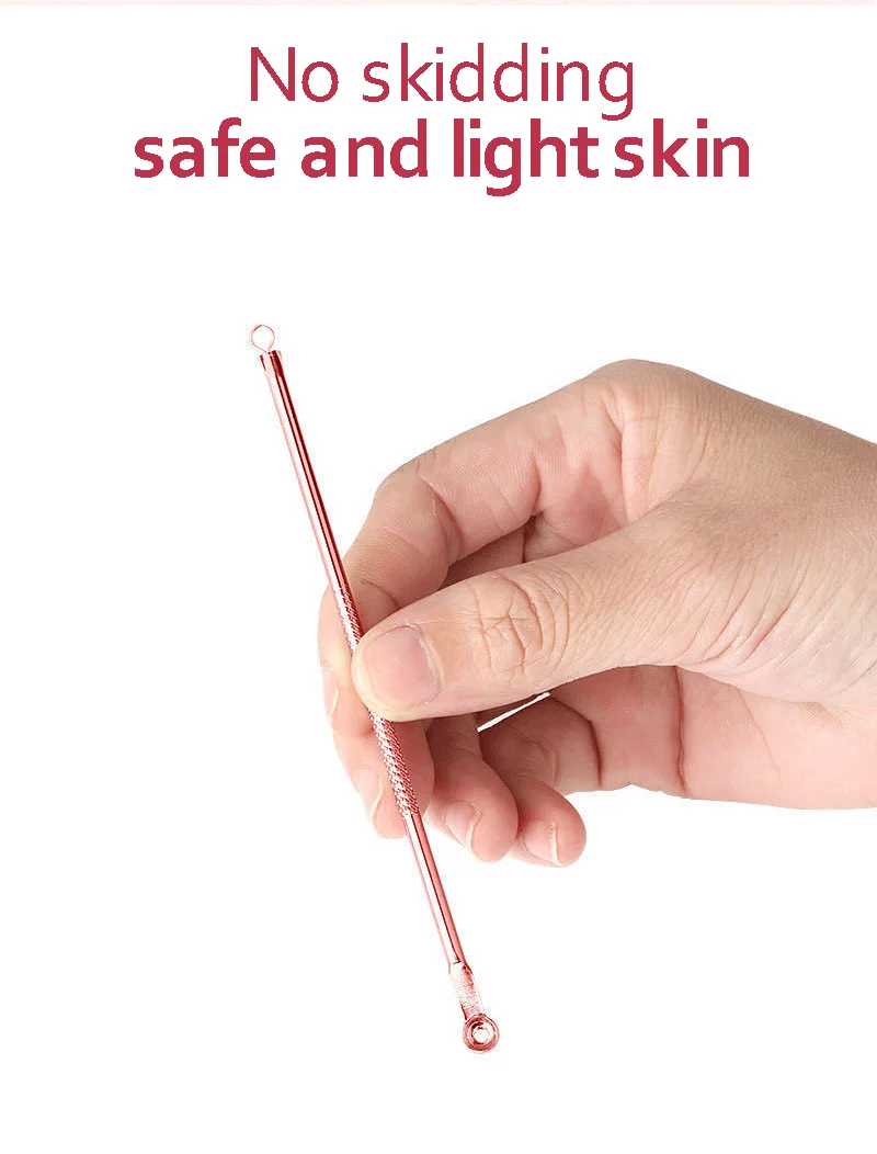 Acne removedor de cravo agulha conjunto mancha preta mancha espinha com agulha gancho poros limpeza cuidados com a pele beleza para tratamento acne