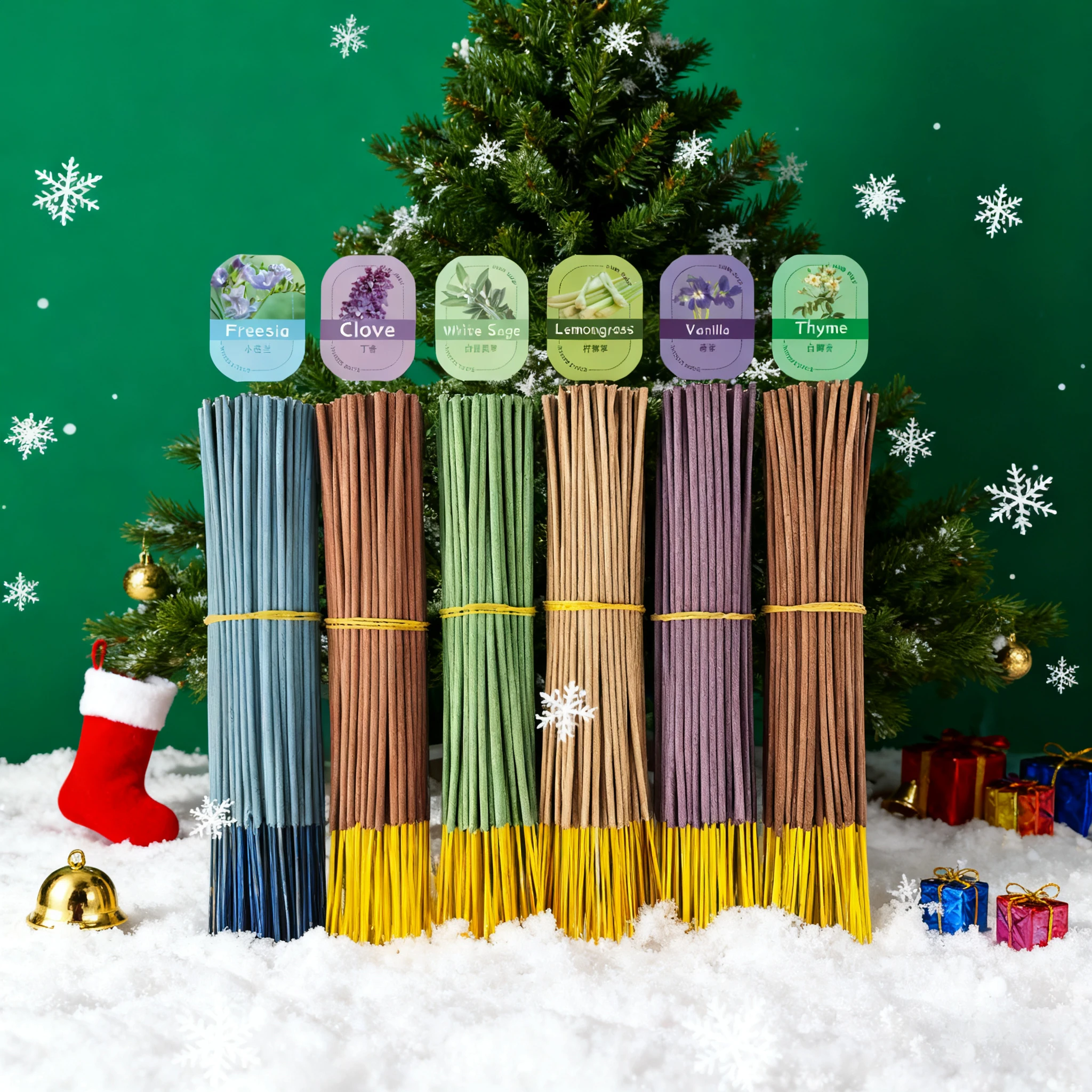 6 مجموعات من أطقم عصا الروائح المكونة من 15 قطعة، 25. 5 بوصات، بما في ذلك القرنفل، فريزيا، المريمية، المسك الأبيض، عشبة الليمون، الفانيليا، مناسبة لليوجا والتأمل، مناسبة للمنزل، المطاعم، غرف الشاي، المكاتب، إلخ. ، تنقية الهواء، مناسبة للعلاج العطري والمنتجعات الصحية والشفاء والاسترخاء، مناسبة لهدايا العطلات وما إلى ذلك #3