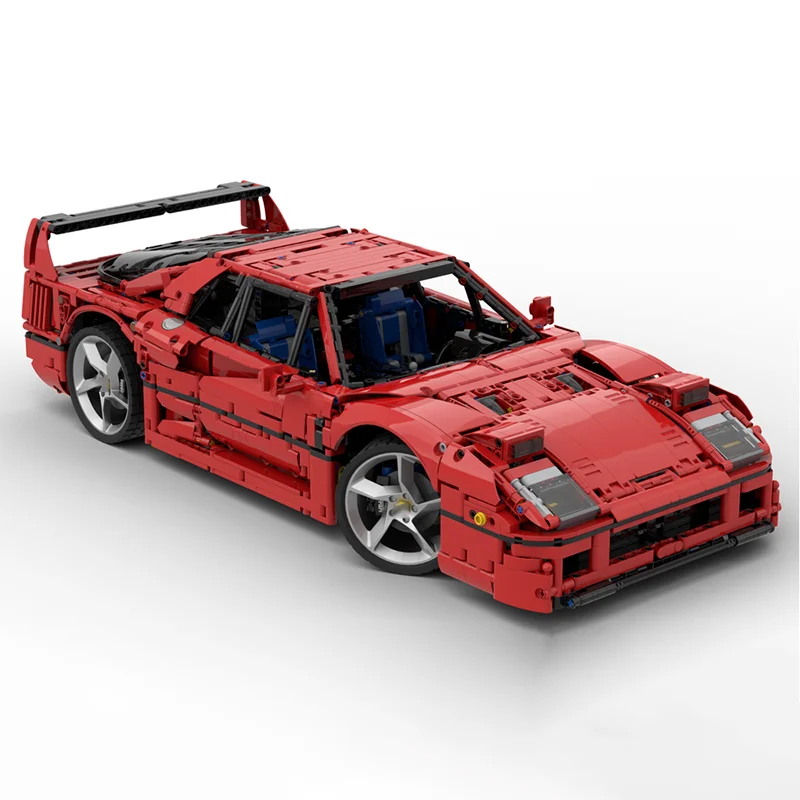 بطل سرعة السيارات Moc قوالب بناء وحدات 1:8 سوبر سيارة رياضية نموذج التكنولوجيا كتل عيد الميلاد لتقوم بها بنفسك لعبة هدية البناء #2