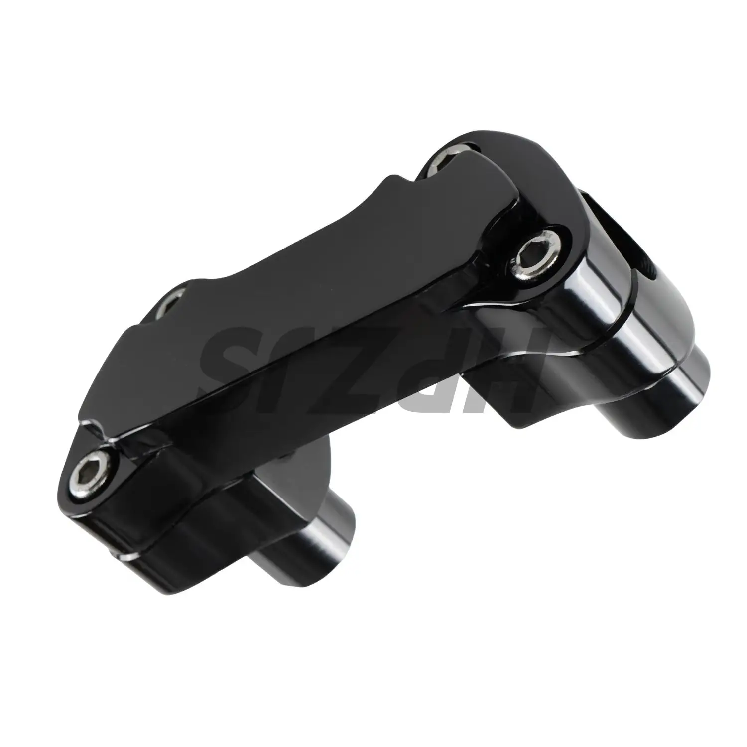 

For Harley Dyna Heritage Softail Sportster Street bob Road Glide King Black/Chrome 1.5" Motorcycle Handlebar Risers Top Clamp